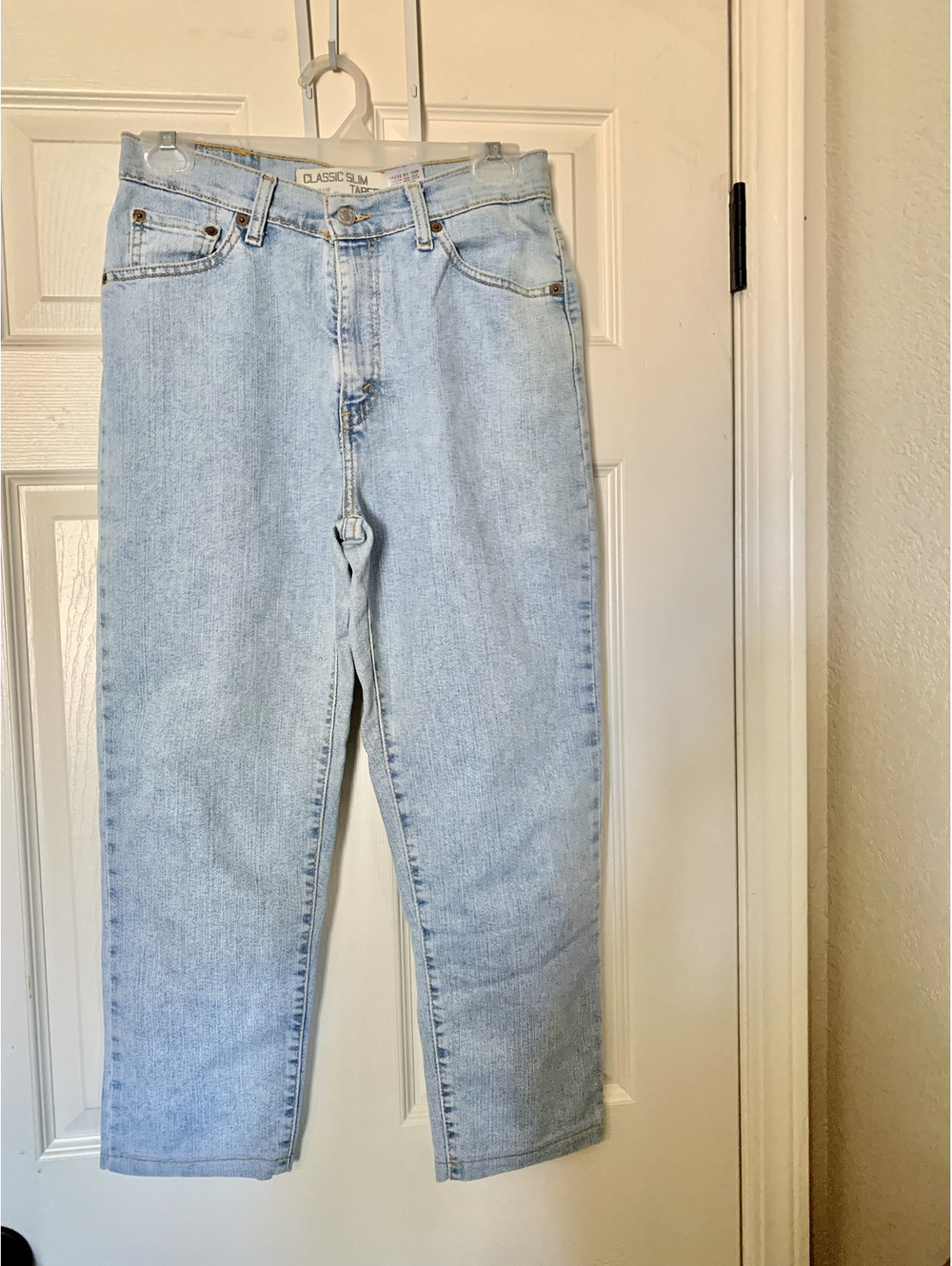 W2K Levi's 512 Classic Slim Tapered Light Wash Jeans Size 8S